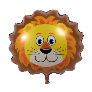 safari aslan temalı folyo balon
