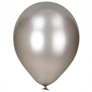 gri metalik balon 8 adet