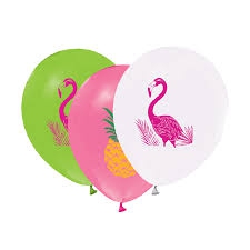 flamingo  temelı balon 6 adet
