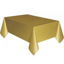 gold plastik masa örtüsü 120x180 cm