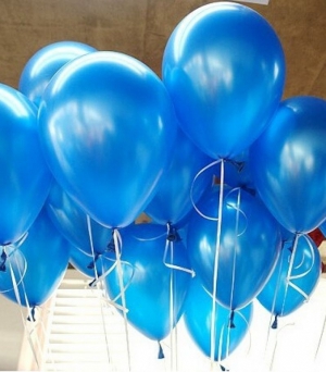 mavi metalik balon 8 adet
