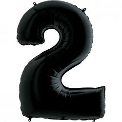 2 yaş siyah folyo balon 1 metre