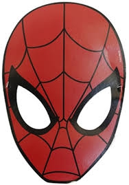 Spiderman temalı maske plastik