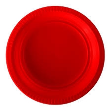 kırmızı plastk tabak 22 cm 25 adet