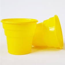 sarı plastik bardak 25 adet