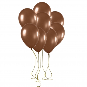 kahverengi metalik balon 8 adet