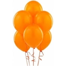 turuncu metalik balon 8 adet
