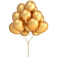 altın gold metalik balon 8 adet