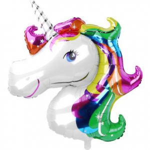 unicorn temalı folyo balon