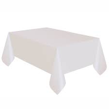 beyaz plastik masa örtüsü 120x180 cm