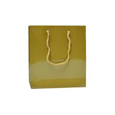gold düz renk karton çanta 11x11 cm 50 adet