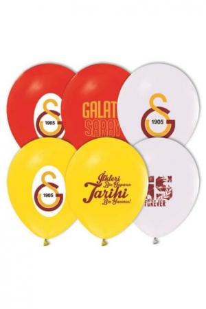 Galatasaray baskılı balon 6 lı