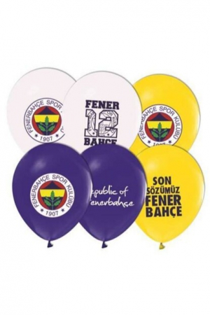Fenerbahçe baskılı balon 6 adet